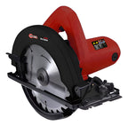 Sierra Circular Eléctrica 1000w De Potencia Corte Ajustable Rojo 60 Hz