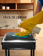 Parrilla Estufa Anaquel Gas 4 Quemadores Multiusos Uso Rudo