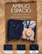 Set De 4 Maletas Viaje Rígidas Con Ruedas 360° Candado Tsa Negro Liso